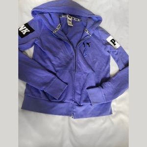 Pink hoodie jacket purple color size S